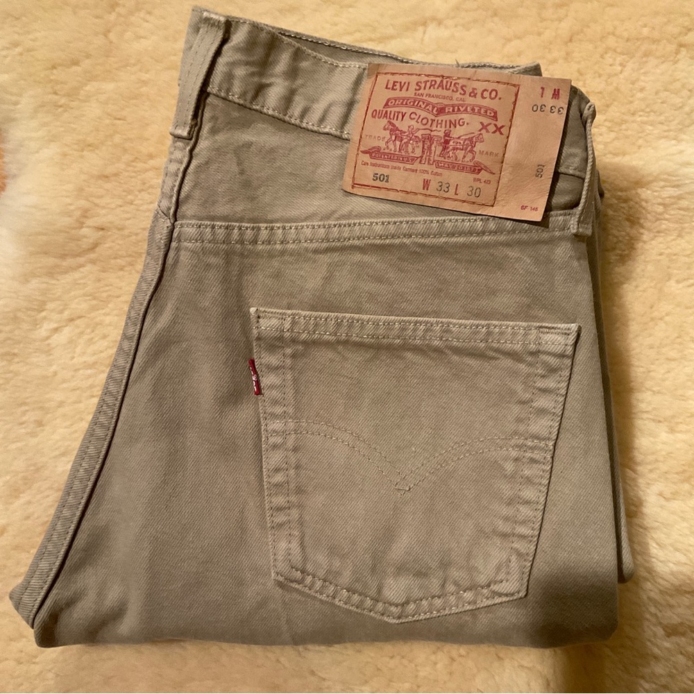 Vintage Levi’s tan 501 jeans